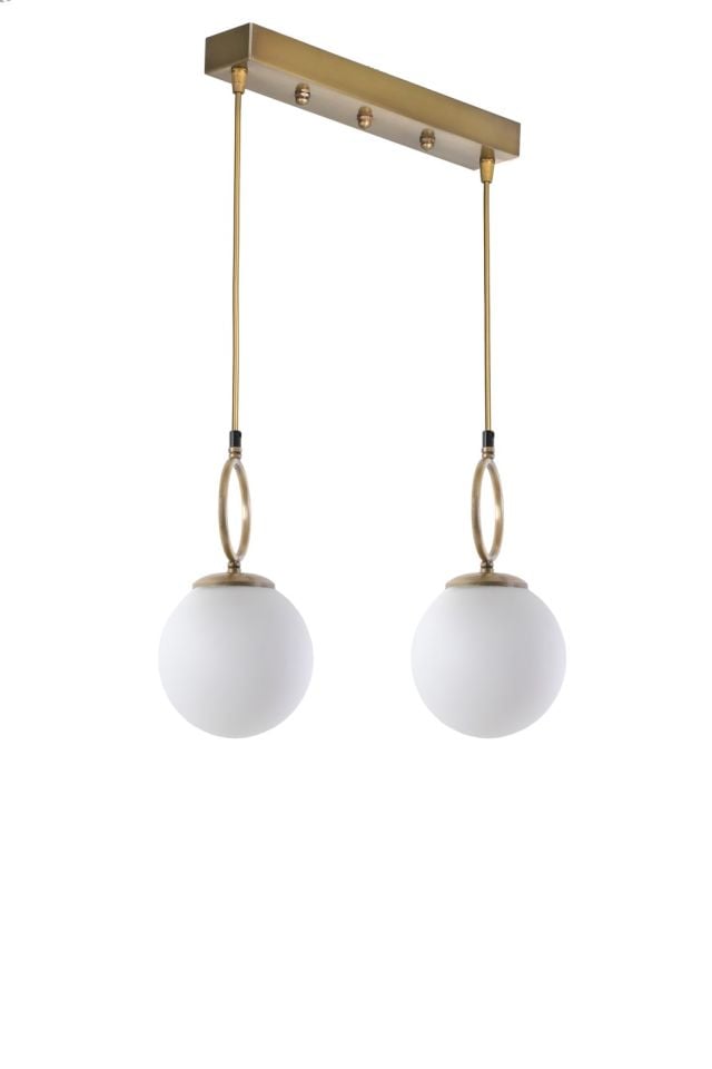 MORİNO 2 Lİ SIRALI BEYAZ CAMLI ESKİTME SARKIT