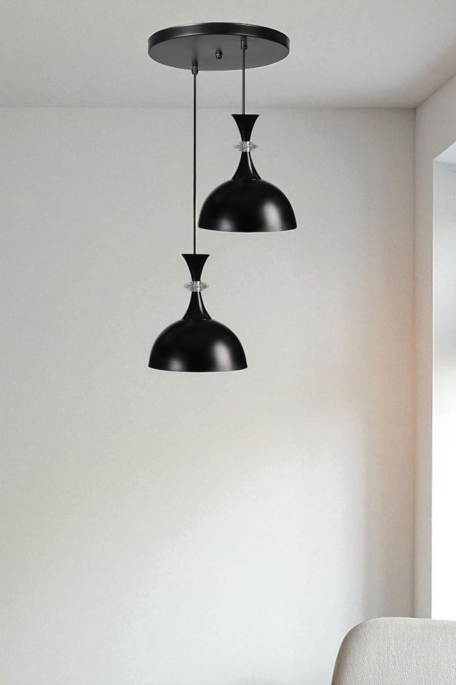 AKAY 2 Lİ TEPSİLİ SİYAH SARKIT