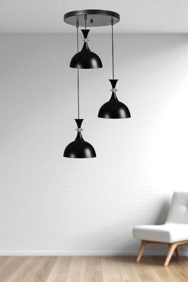 AKAY 3 LÜ TEPSİLİ SİYAH SARKIT