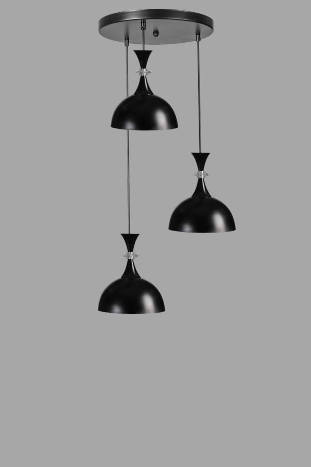 AKAY 3 LÜ TEPSİLİ SİYAH SARKIT