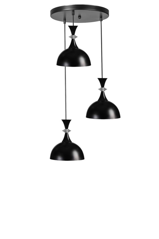 AKAY 3 LÜ TEPSİLİ SİYAH SARKIT