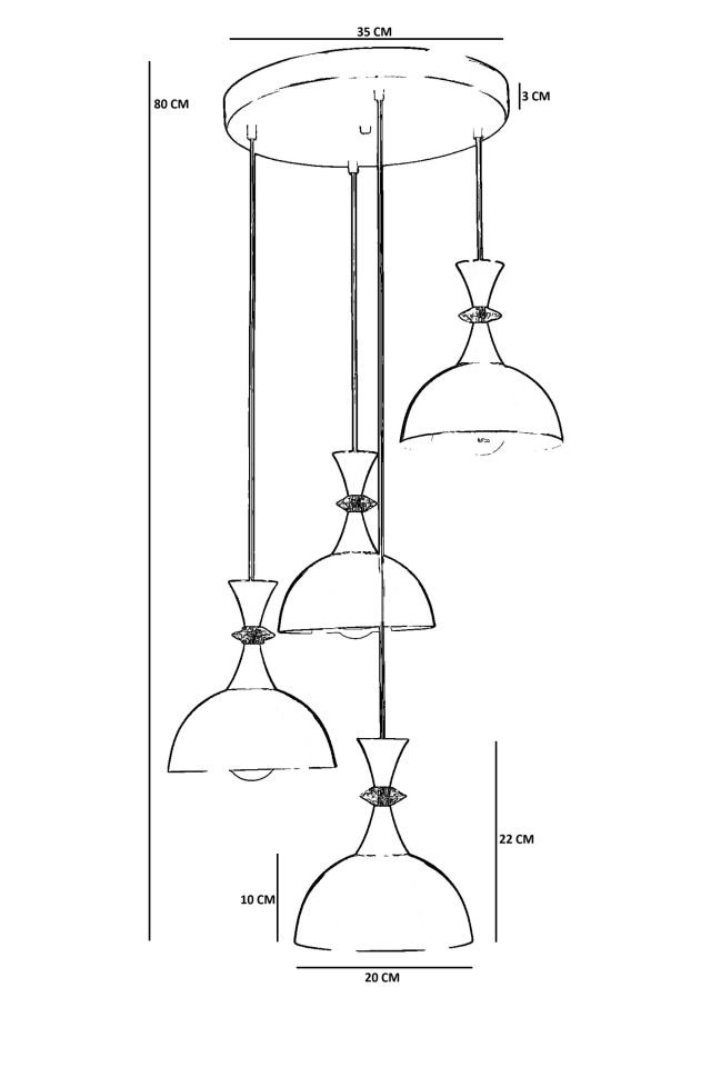 AKAY 4 LÜ TEPSİLİ SİYAH SARKIT