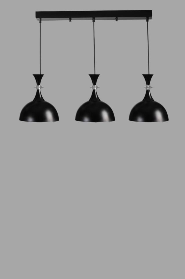 AKAY 3 LÜ SIRALI SİYAH SARKIT