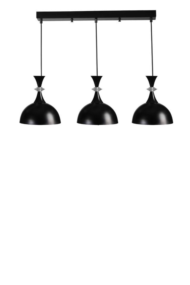 AKAY 3 LÜ SIRALI SİYAH SARKIT