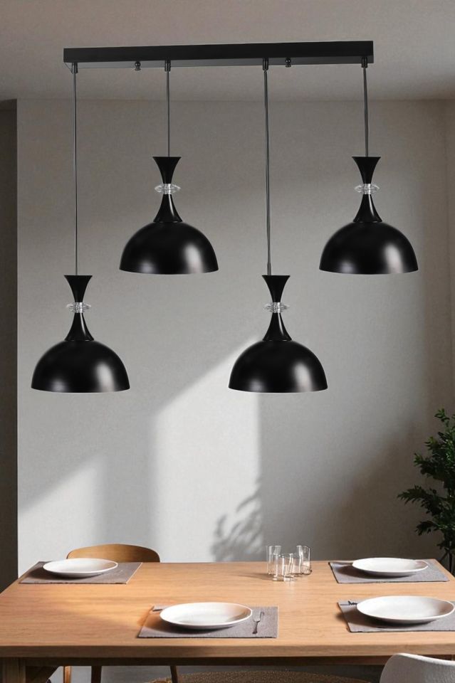 AKAY 4 LÜ SIRALI SİYAH SARKIT