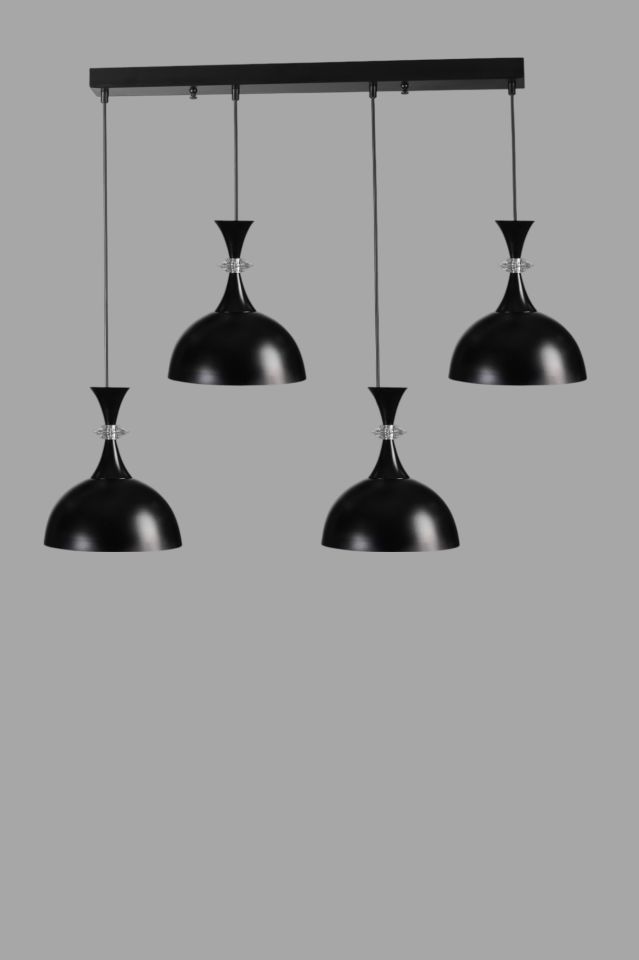 AKAY 4 LÜ SIRALI SİYAH SARKIT