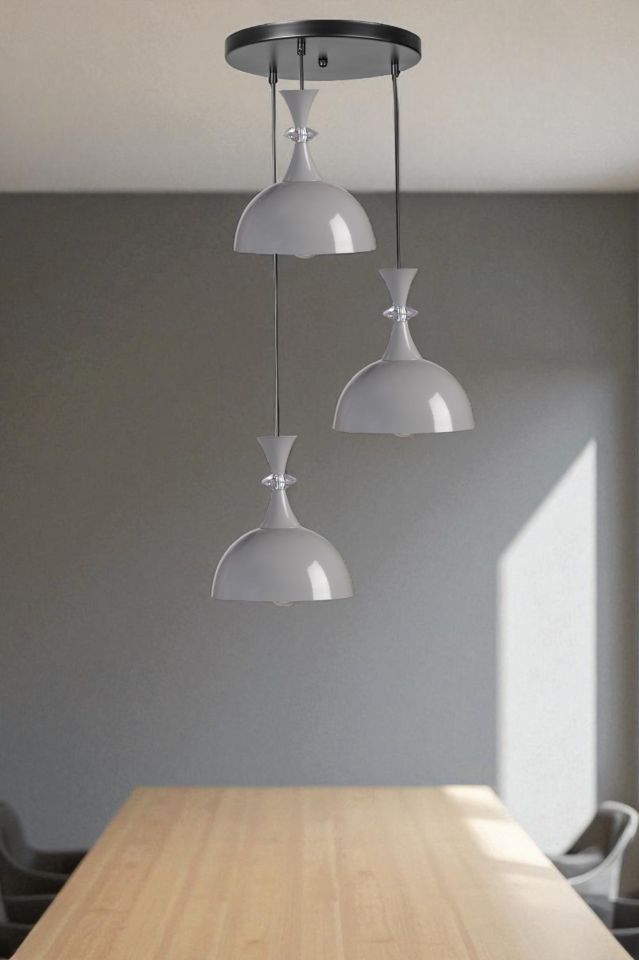 AKAY 3 LÜ TEPSİLİ GRİ SARKIT