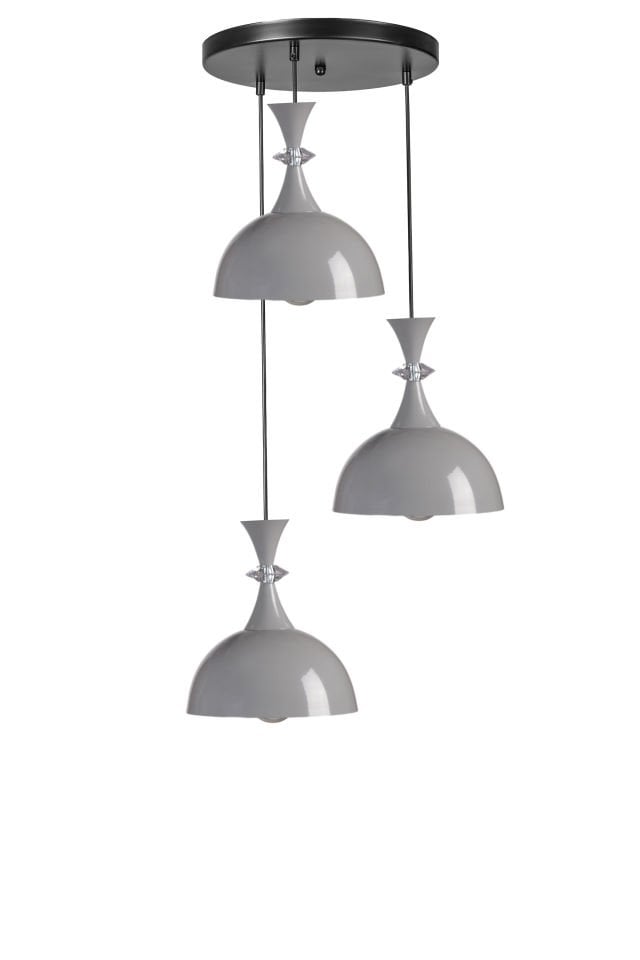 AKAY 3 LÜ TEPSİLİ GRİ SARKIT