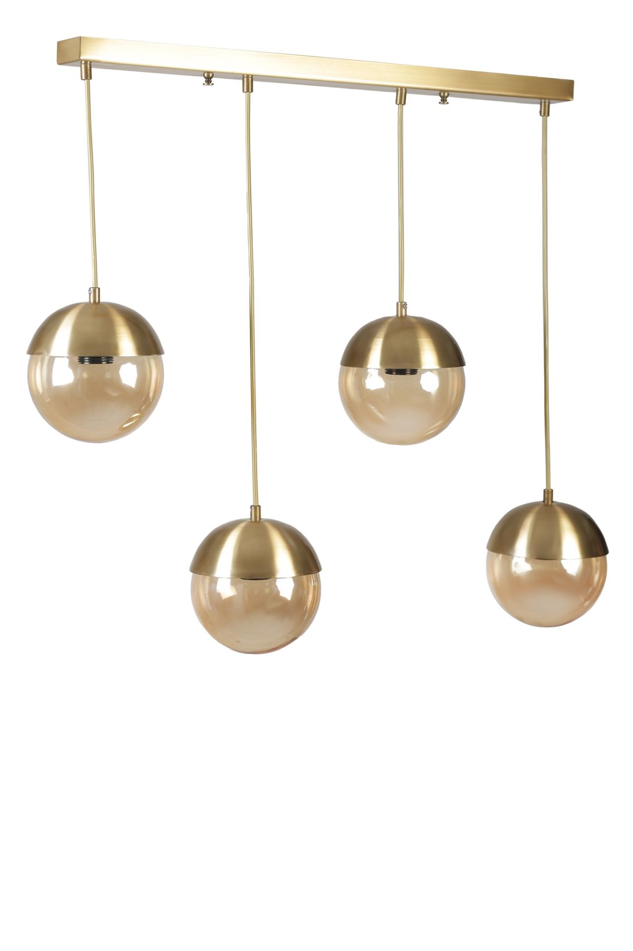 KÜRE 4 LÜ SIRALI ESKİTME BAL CAMLI SARKIT