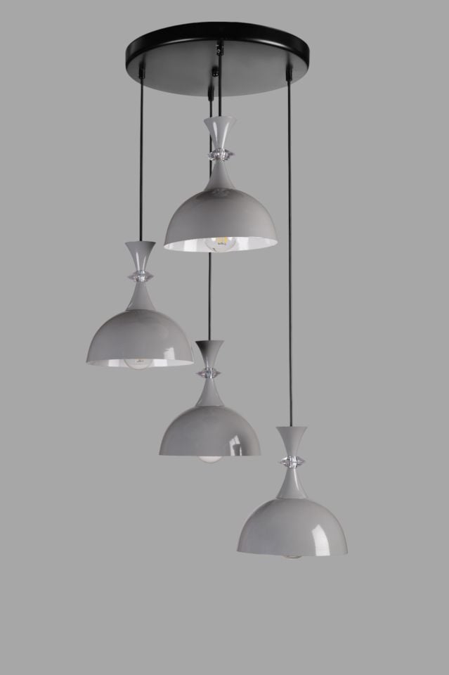 AKAY 4 LÜ TEPSİLİ GRİ SARKIT