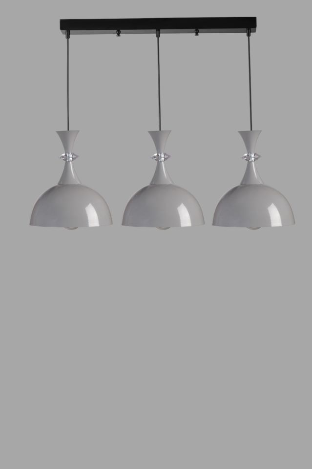 AKAY 3 LÜ SIRALI GRİ SARKIT