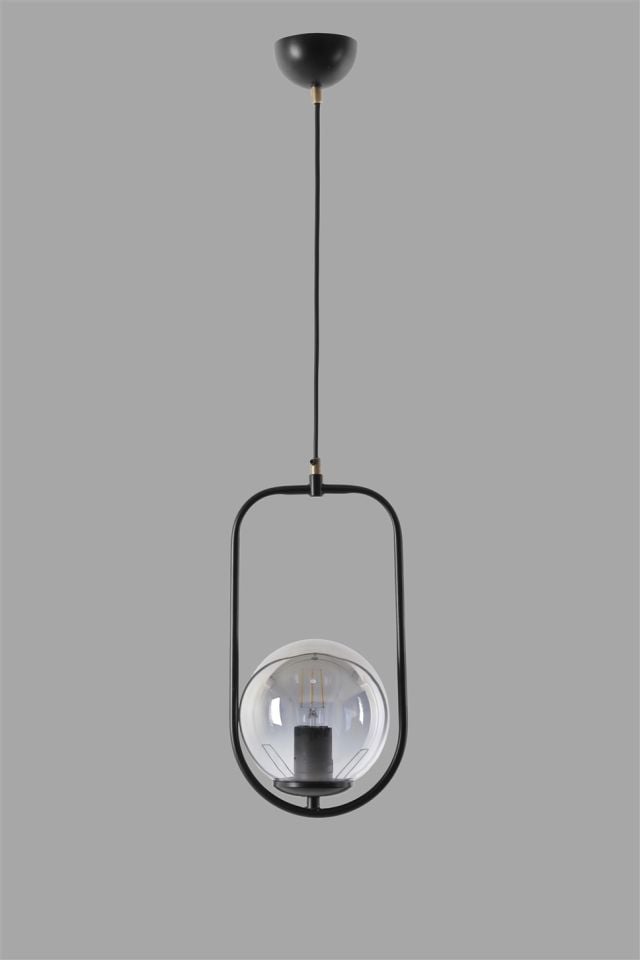 AHU TEKLİ FÜME CAMLI SİYAH SARKIT