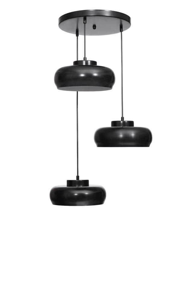 SMİTH 3 LÜ TEPSİLİ SİYAH SARKIT