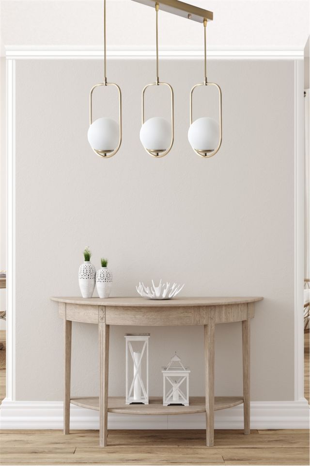 AHU 3 LÜ SIRALI BEYAZ CAMLI ESKİTME SARKIT