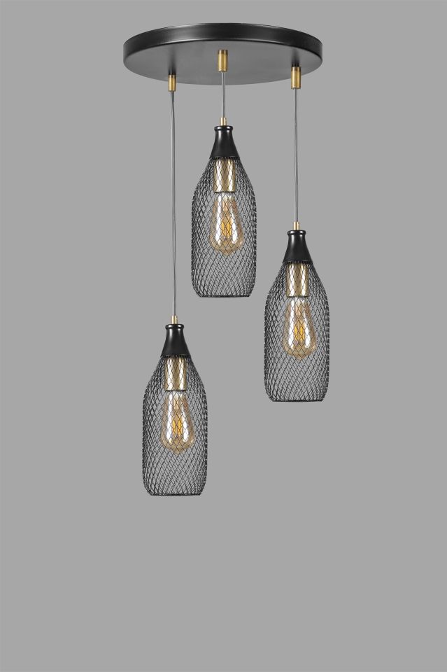 RİO 3 LÜ TEPSİLİ SİYAH SARKIT