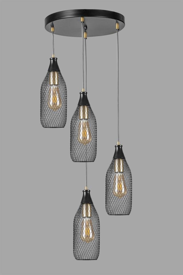 RİO 4 LÜ TEPSİLİ SİYAH SARKIT