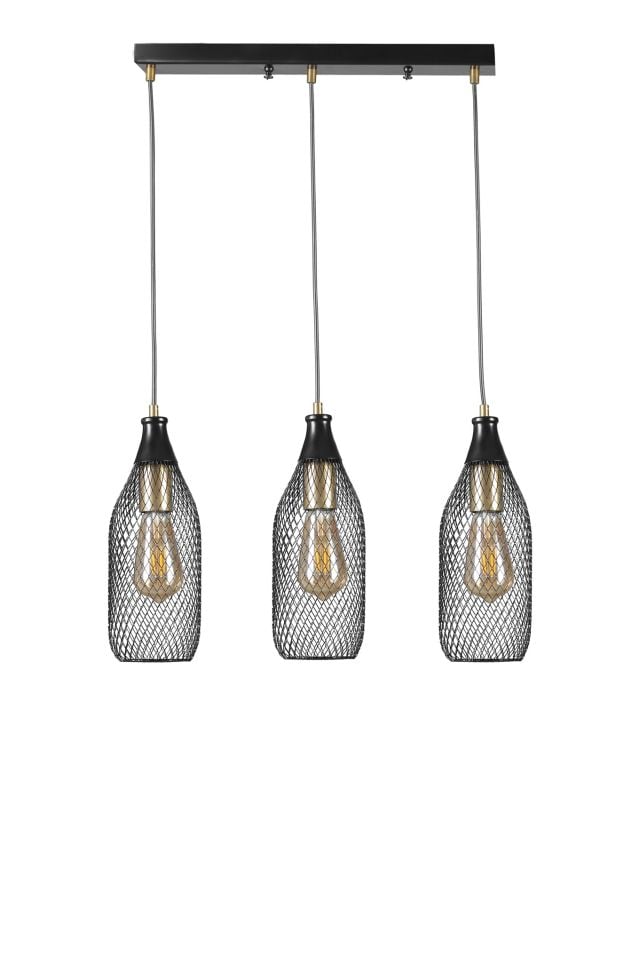 RİO 3 LÜ SIRALI SİYAH SARKIT