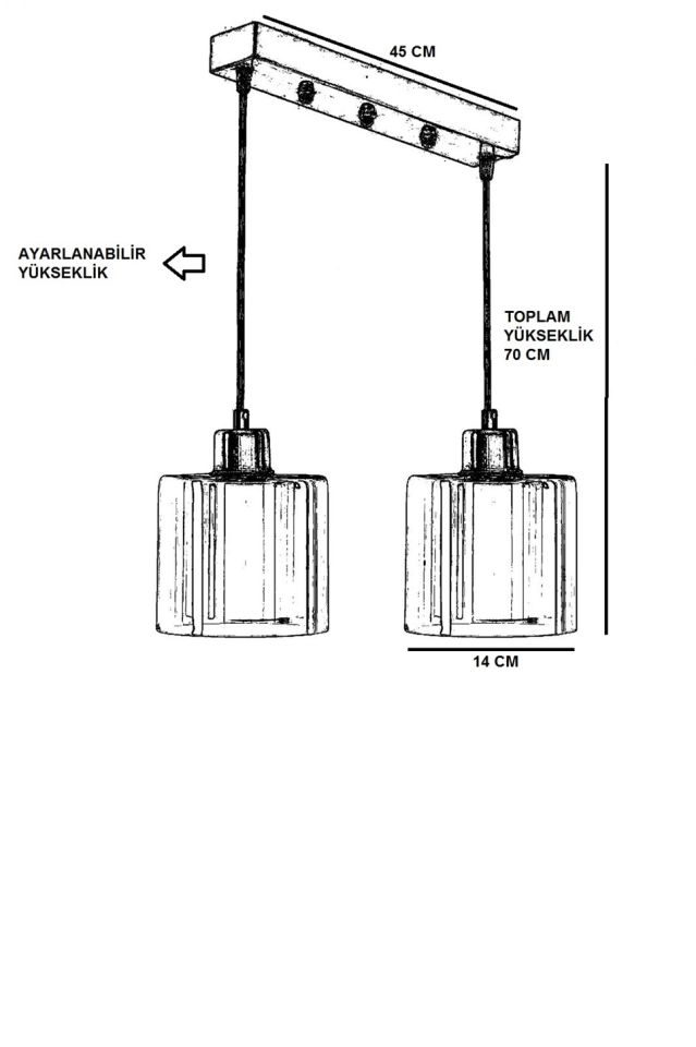 YENİ SAHRA 2 Lİ SIRALI ESKİTME SARKIT