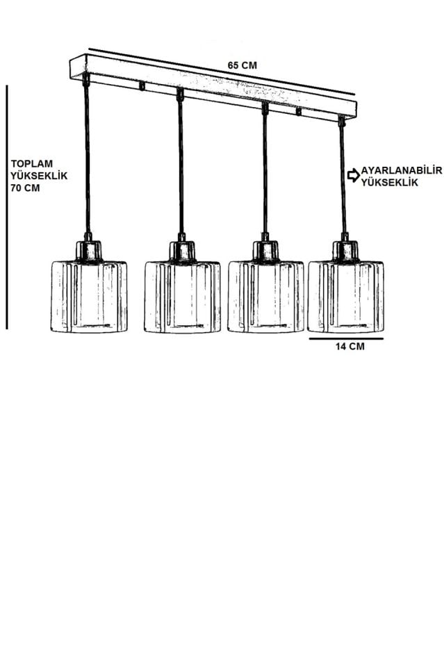 YENİ SAHRA 4 LÜ SIRALI ESKİTME SARKIT