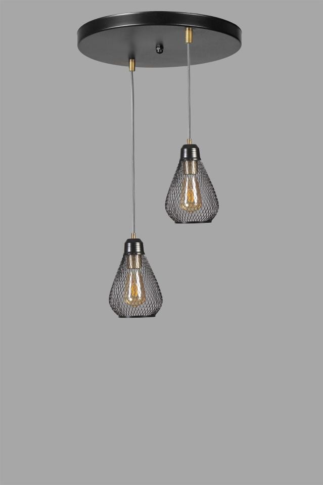 ARMUT 2 Lİ TEPSİLİ SİYAH SARKIT