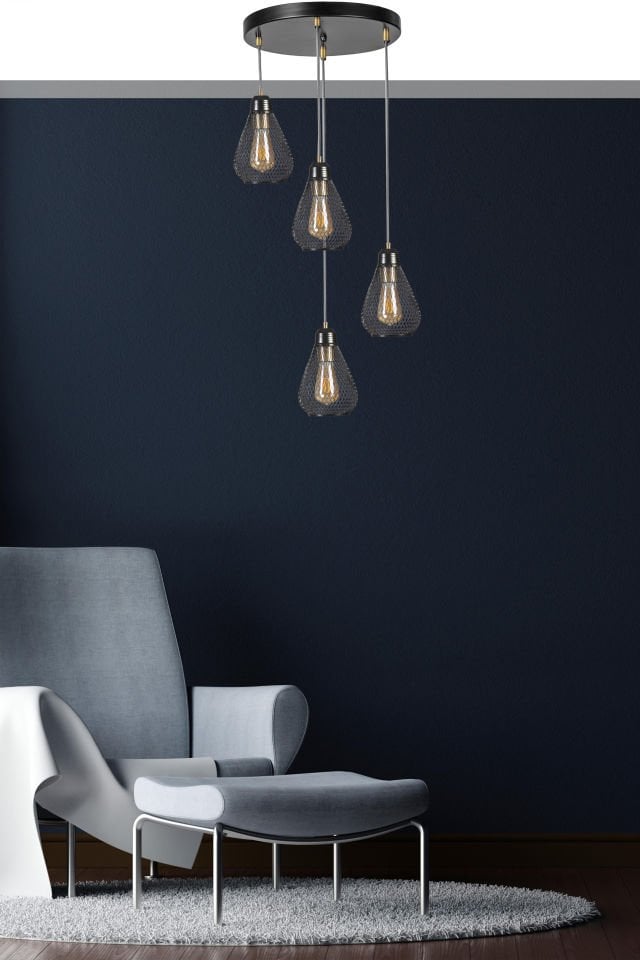 ARMUT 4 LÜ TEPSİLİ SİYAH SARKIT