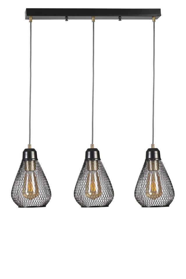 ARMUT 3 LÜ SIRALI SİYAH SARKIT