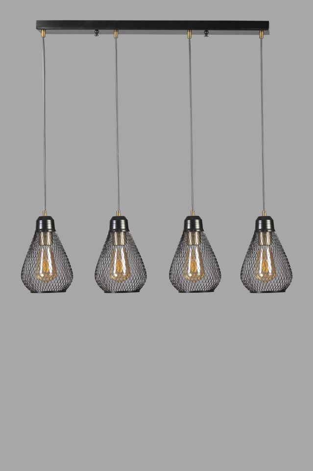 ARMUT 4 LÜ SIRALI SİYAH SARKIT