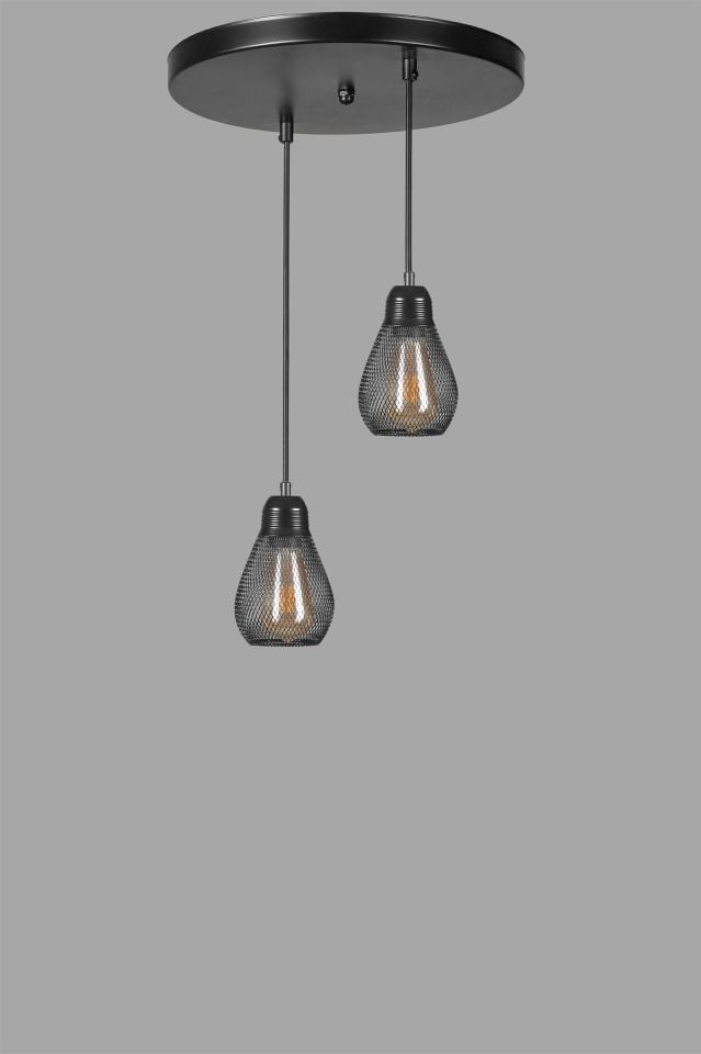 AMPÜL 2 Lİ TEPSİLİ SİYAH SARKIT