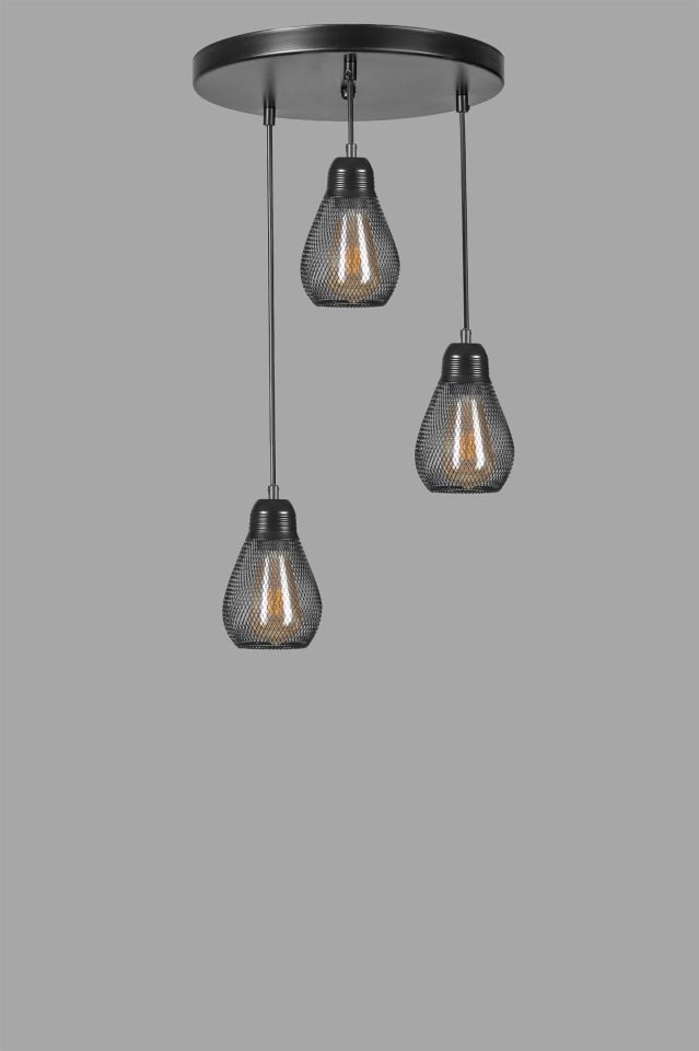 AMPÜL 3 LÜ TEPSİLİ SİYAH SARKIT