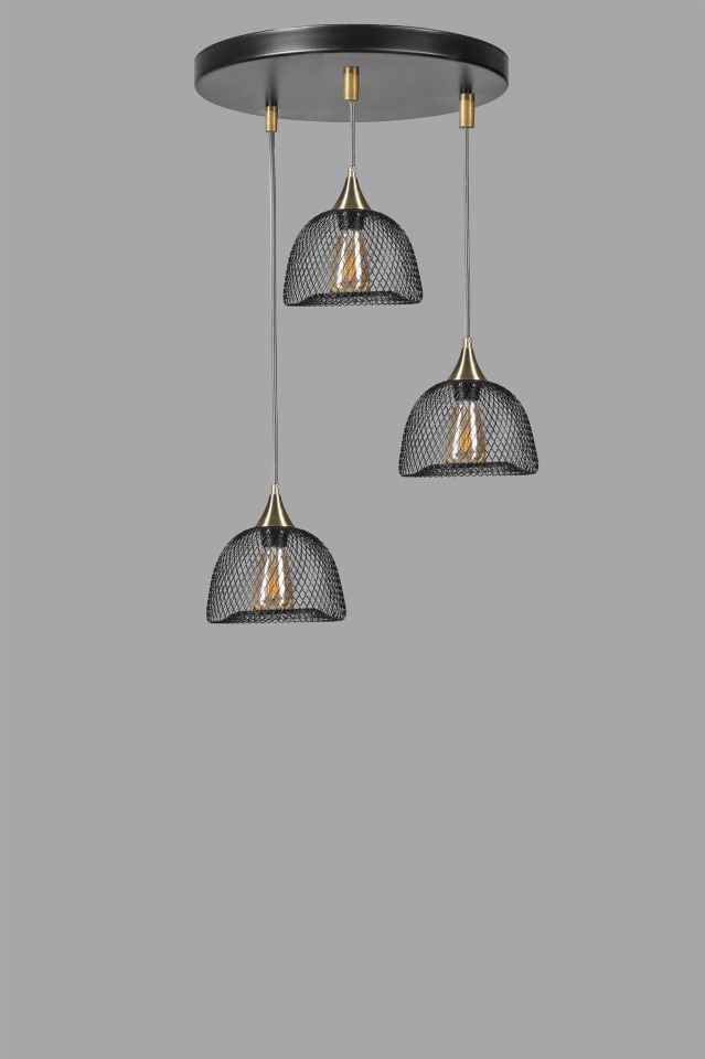 NASA 3 LÜ TEPSİLİ SİYAH SARKIT