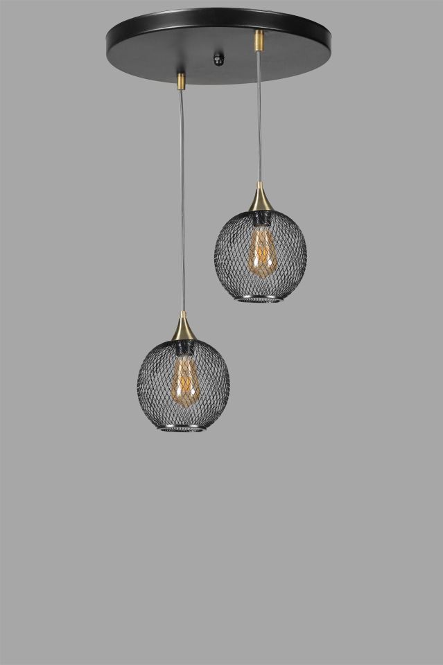 JUPİTER 2 Lİ TEPSİLİ SİYAH SARKIT