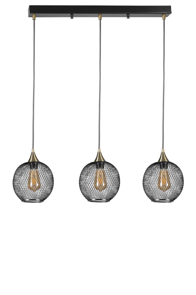 JUPİTER 3 LÜ SIRALI SİYAH SARKIT