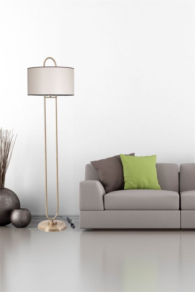 ELİPS LAMBADER ESKİTME AYAK FİNLİ KREM ABAJURLU