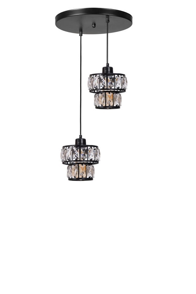 LEO 2 Lİ TEPSİLİ SİYAH SARKIT