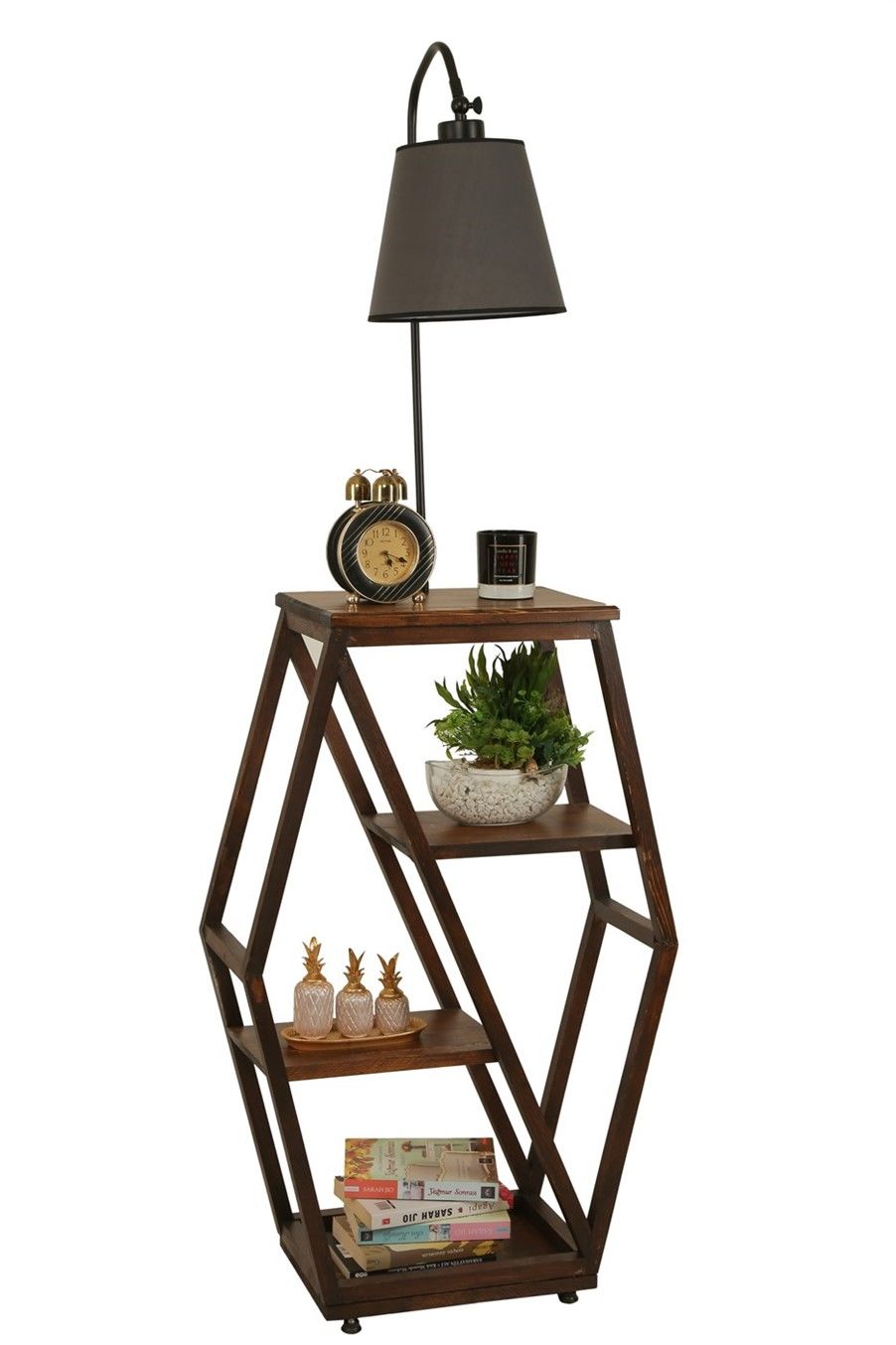 ASOS CEVİZ LAMBADER PRAMİT KOYU GRİ ABAJURLU