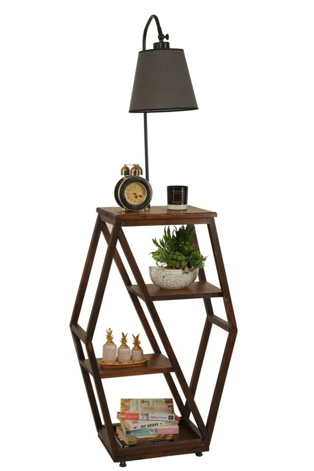 ASOS CEVİZ LAMBADER PRAMİT KOYU GRİ ABAJURLU