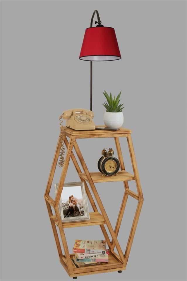 ASOS YANIK LAMBADER PRAMİT KIRMIZI ABAJURLU