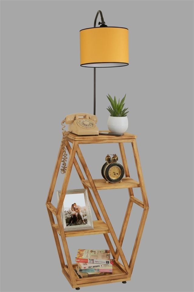 ASOS YANIK LAMBADER SİLİNDİR HARDAL ABAJURLU