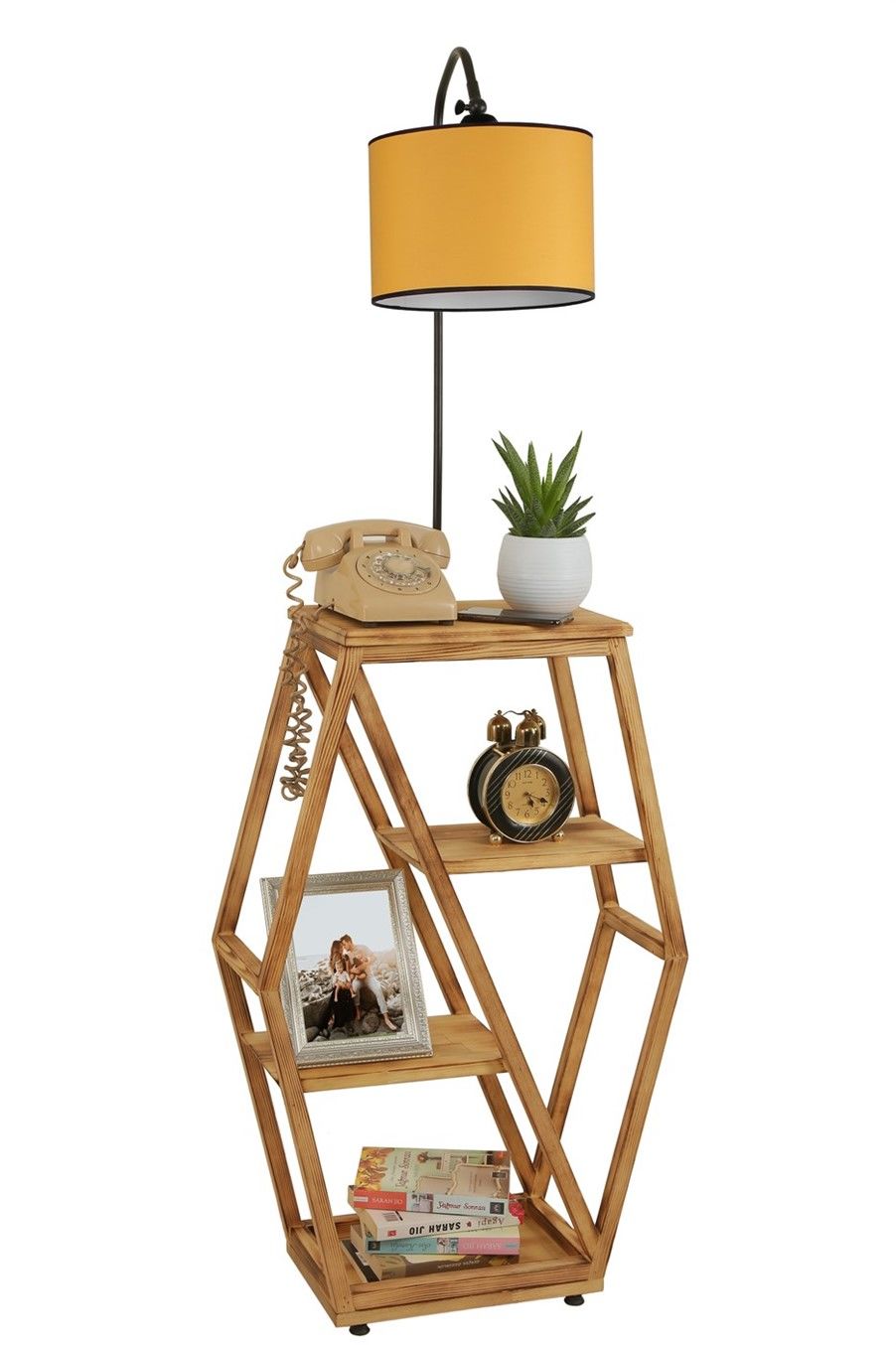 ASOS YANIK LAMBADER SİLİNDİR HARDAL ABAJURLU