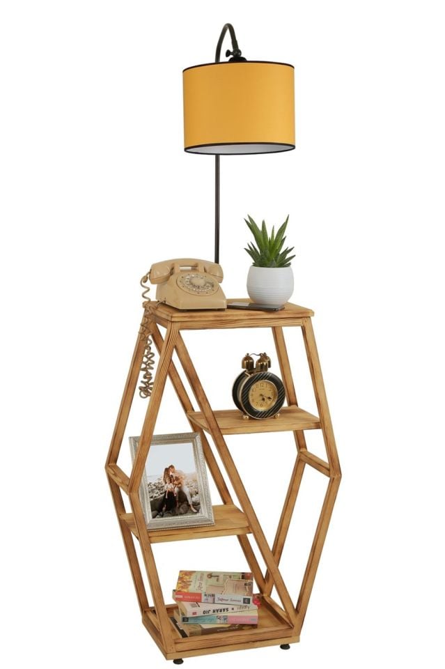 ASOS YANIK LAMBADER SİLİNDİR HARDAL ABAJURLU