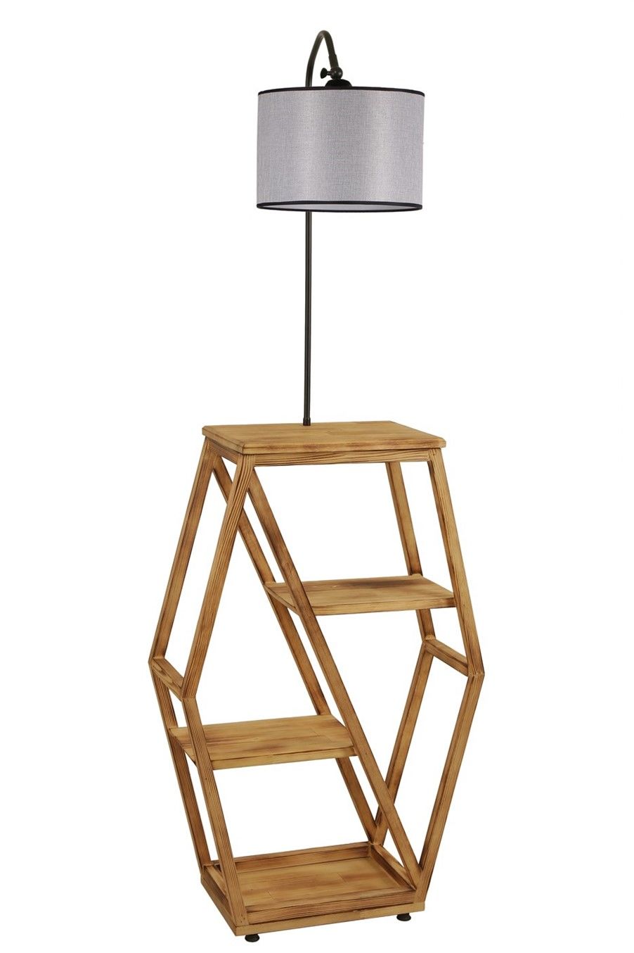 ASOS YANIK LAMBADER SİLİNDİR AÇİK GRİ ABAJURLU