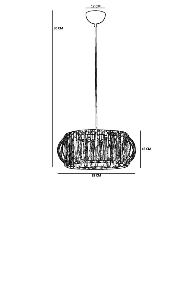 OHRİD BÜYÜK TEKLİ SİYAH SARKIT