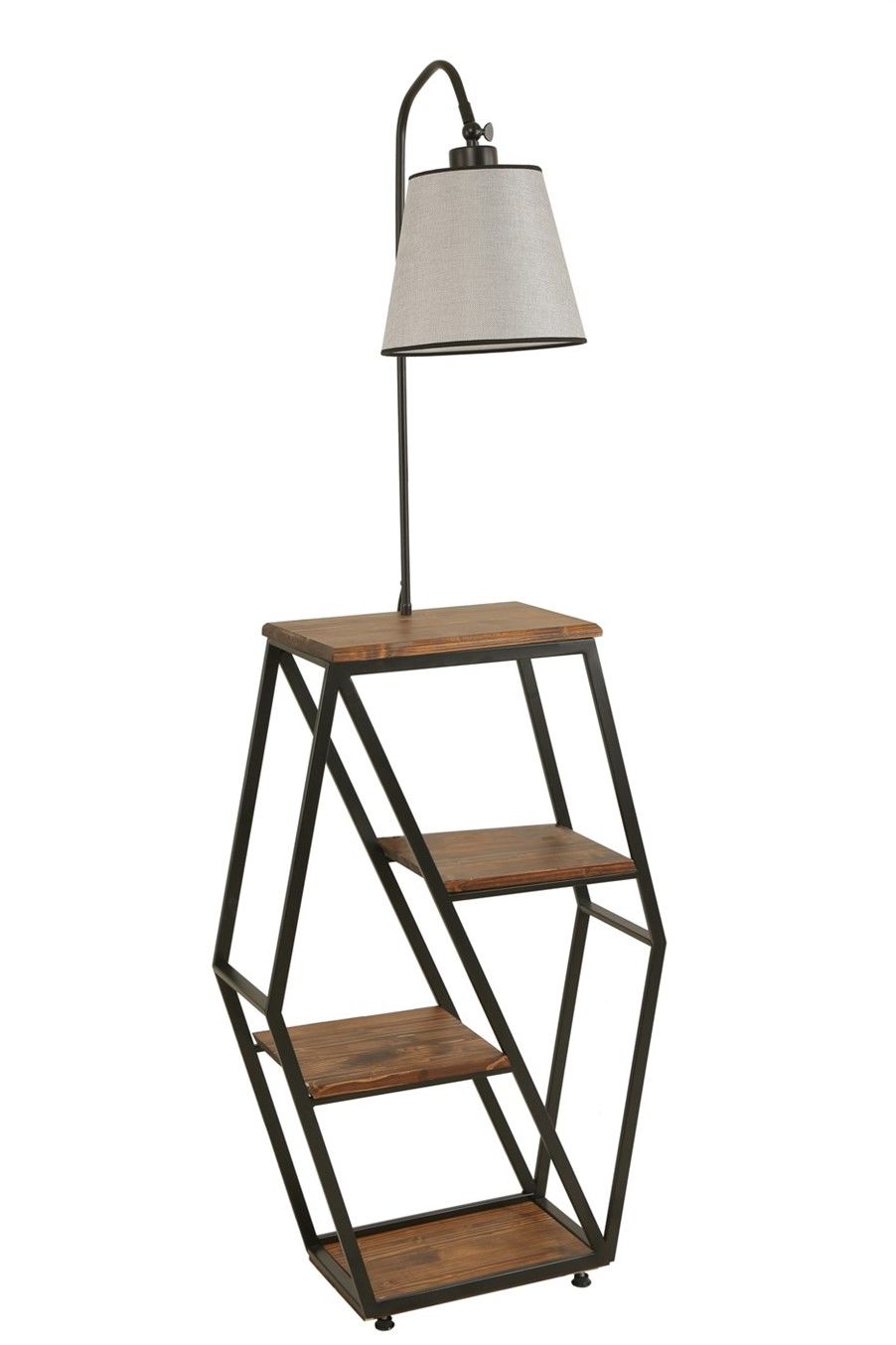 SEMBOL CEVİZ LAMBADER PRAMİT AÇIK HASIR GRİ ABAJURLU