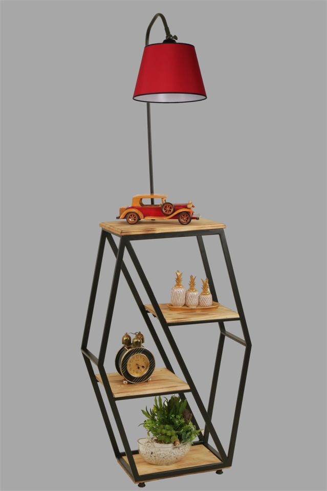 SEMBOL YANIK LAMBADER PRAMİT KIRMIZI ABAJURLU