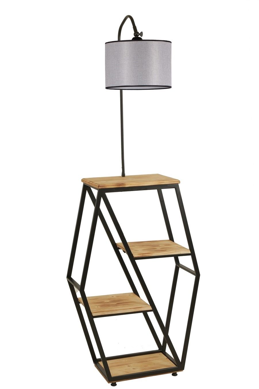 SEMBOL YANIK LAMBADER SİLİNDİR AÇIK HASIR GRİ ABAJURLU