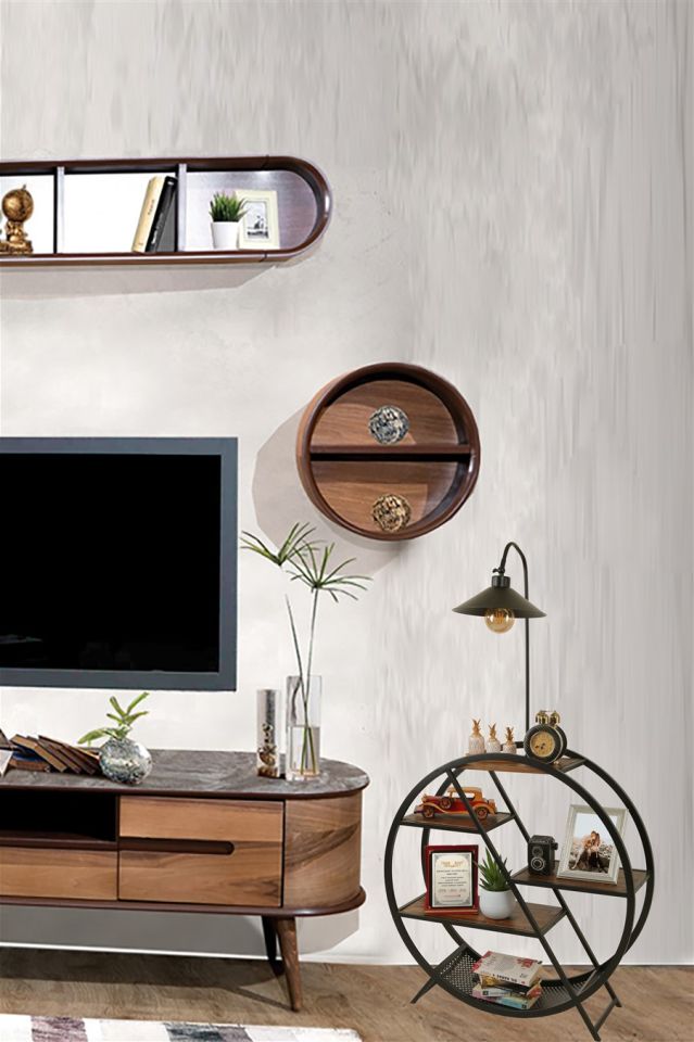 PLÜTON CEVİZ LAMBADER METAL BAŞLIKLI