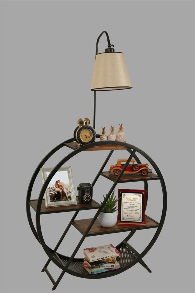 PLÜTON CEVİZ LAMBADER PRAMİT AÇIK HASIR ABAJURLU