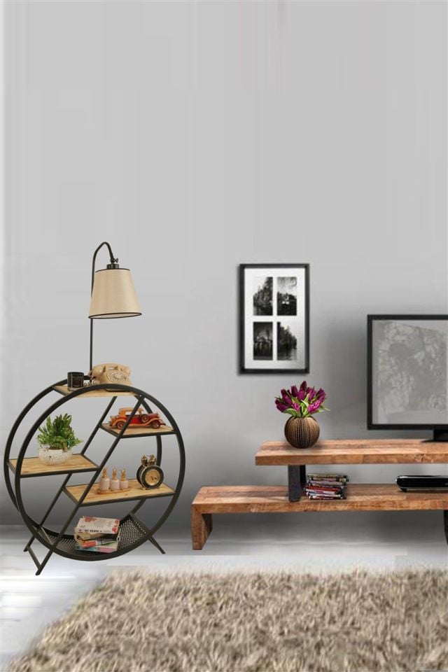 PLÜTON YANIK LAMBADER PRAMİT AÇIK HASIR ABAJURLU