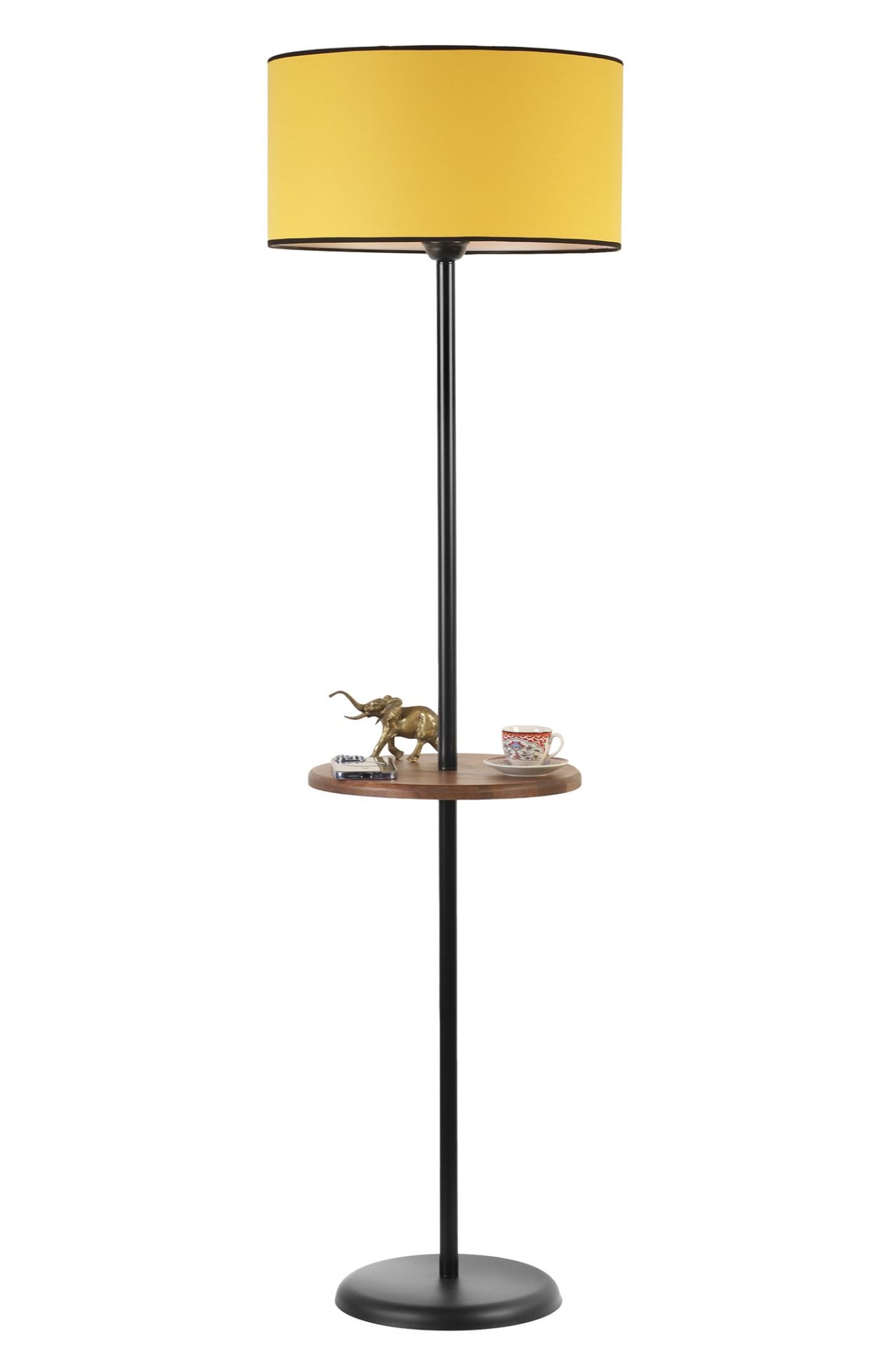 MERCAN SİYAH SEHPALI SİLİNDİR HARDAL LAMBADER