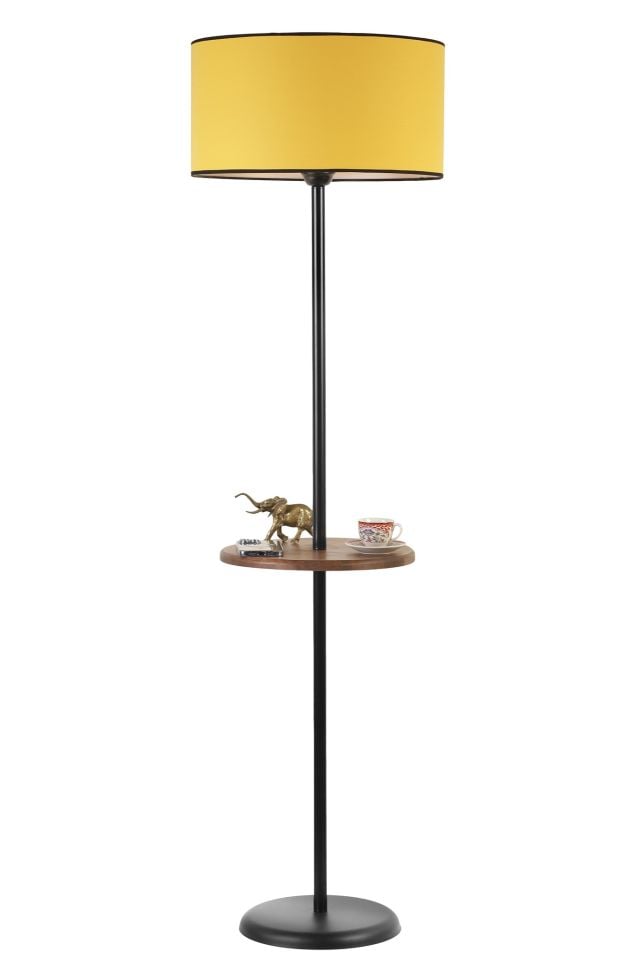 MERCAN SİYAH SEHPALI SİLİNDİR HARDAL LAMBADER